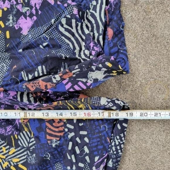 Vtg Y2k COLUMBIA SPORTSWEAR Abstract Geometric All Over Print Hiking Shorts S - Picture 4 of 4